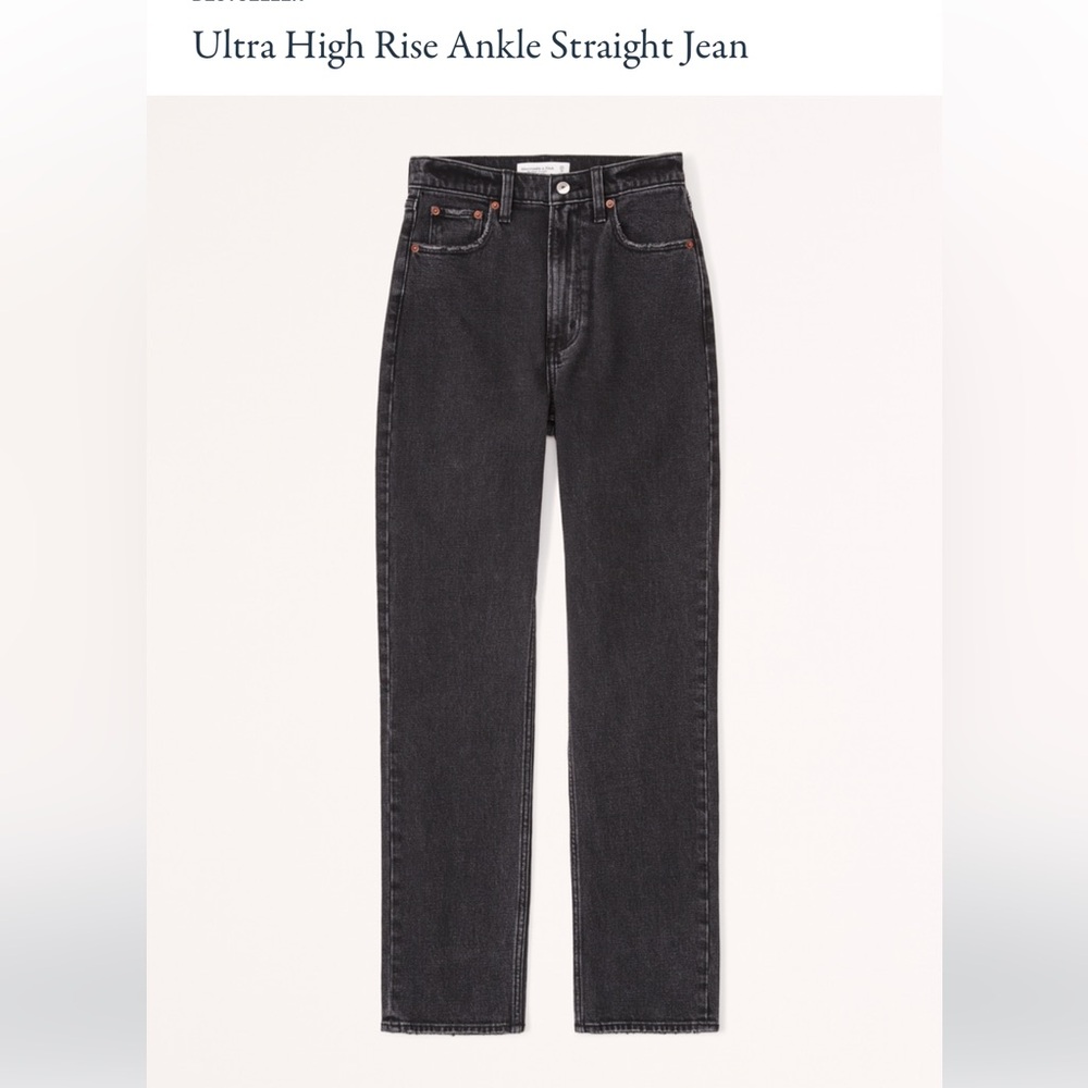 NWT - Abercrombie & Fitch The Ankle Straight Ultra High Rise Jeans